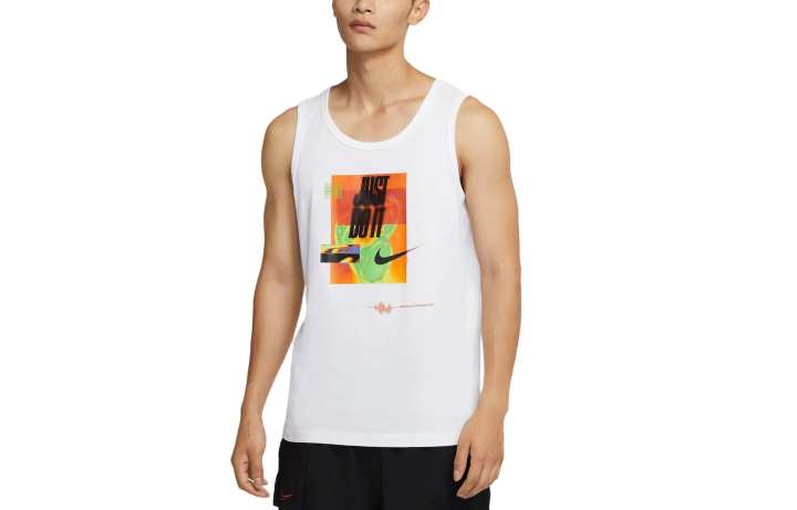 Nike Nike Tank Tops Men's White Crew Neck Moderate Other