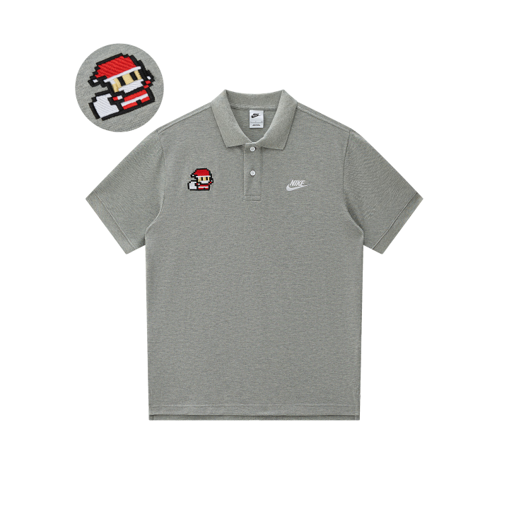 Nike Nike Polo Shirts Unisex Gray Polo Collar Moderate