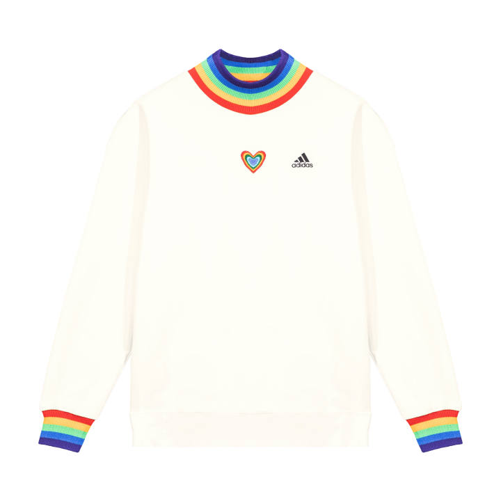 Adidas Adidas Sweatshirts Unisex White Crew Neck Moderate Other