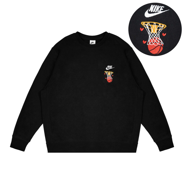 Nike Nike Sweatshirts Unisex Black Crew Neck Moderate Regular