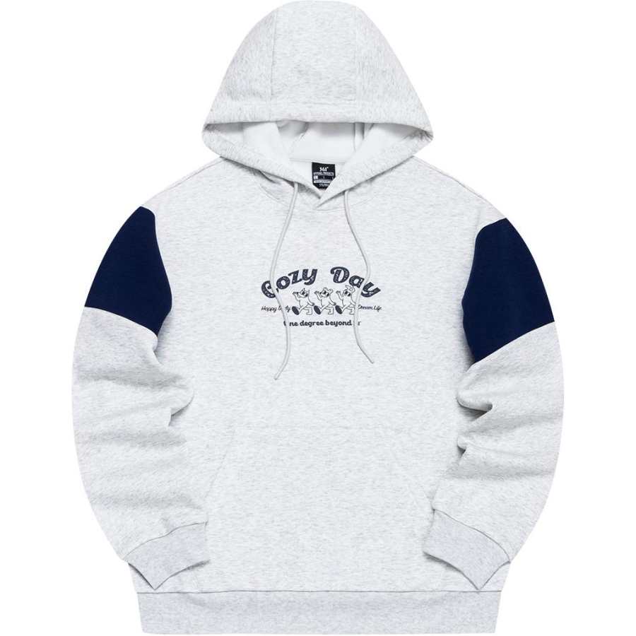 361° Multicolor Letter Hooded Comfortable And Breathable Thickened And Fleece Lined Casual Sweatshirt Unisex