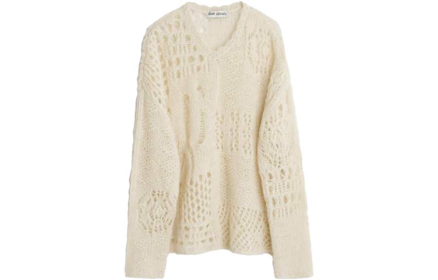 OUR LEGACY Crochet-knit Alpaca-wool Jumper