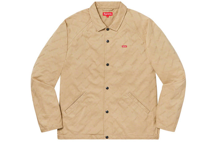 Supreme Supreme Snap Front Jacquard Logos Twill Jacket