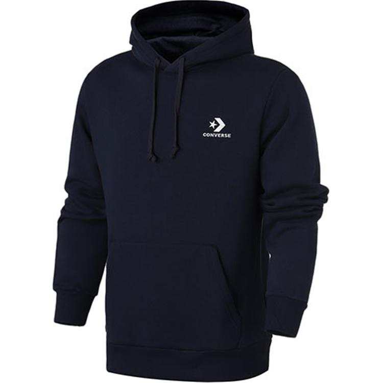 Converse Converse Star Chevron EMB PO Sweatshirt Men's Navy Blue