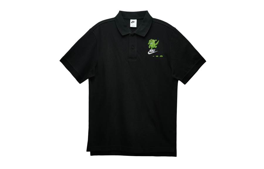 Nike Nike Polo Shirts Men's Black Polo Collar Moderate Straight Fit