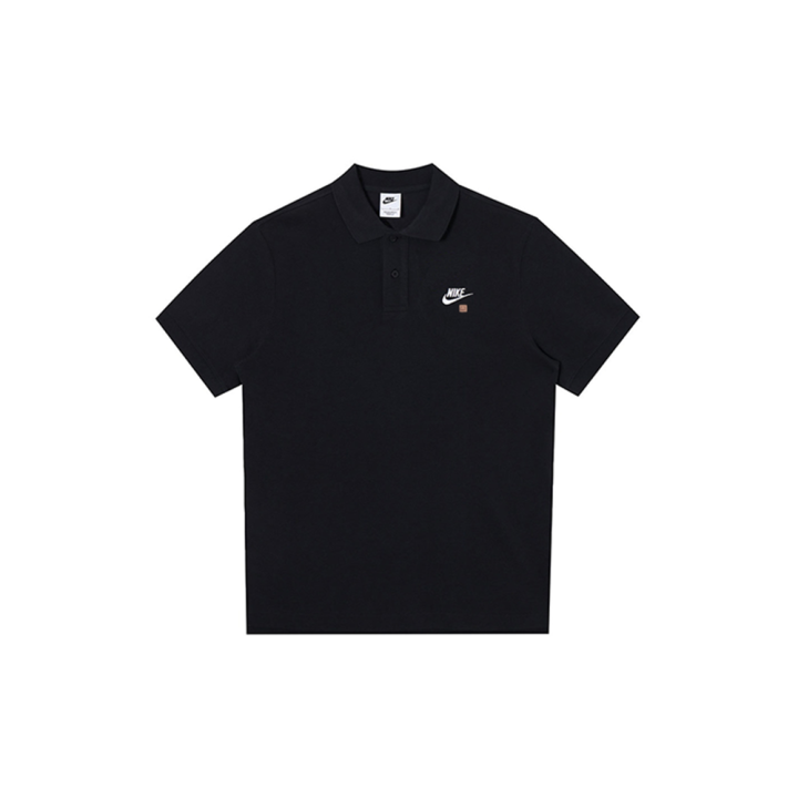 Nike Nike Polo Shirts Men's Black Polo Collar Moderate Straight Fit
