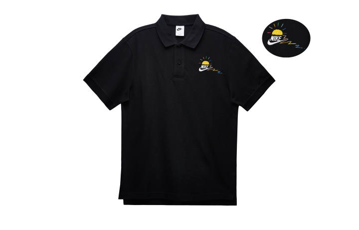 Nike Nike 811 Manufacture, Sunrise Time Polo Shirt Men's Black