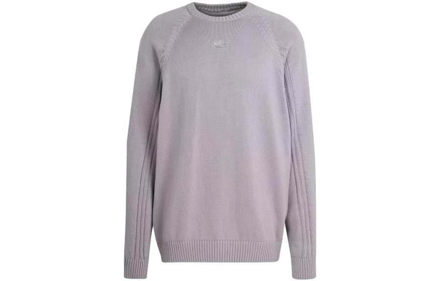 Adidas Originals Premium Knitted Sweatshirt Knitwear Men's Aluminum Gray