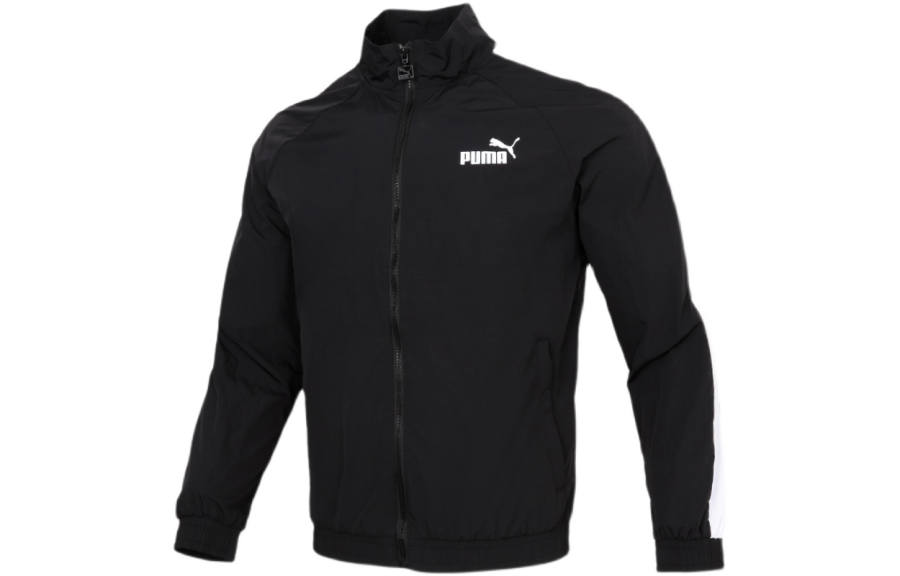 PUMA PUMA Jackets Men's Black Stand Collar Moderate Other