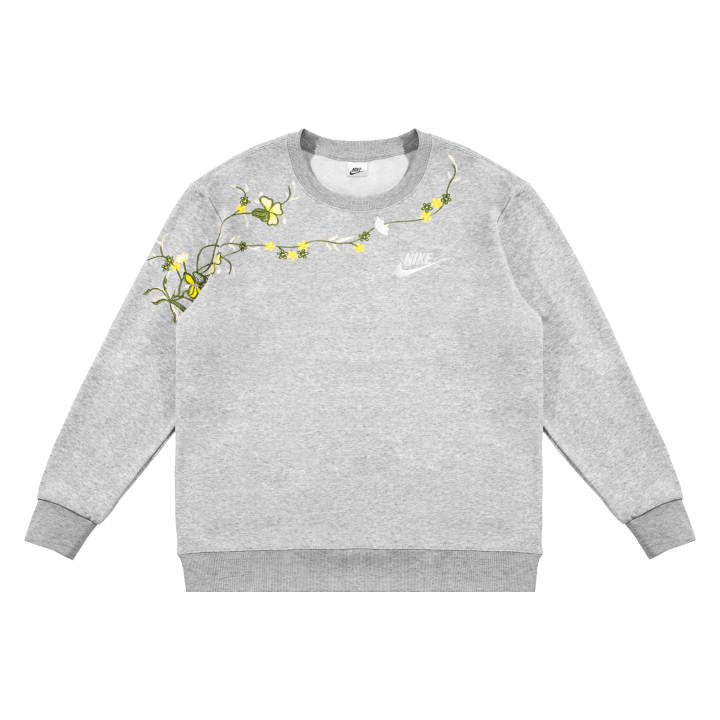 Nike Nike Sweatshirts Unisex Gray Crew Neck Moderate Regular