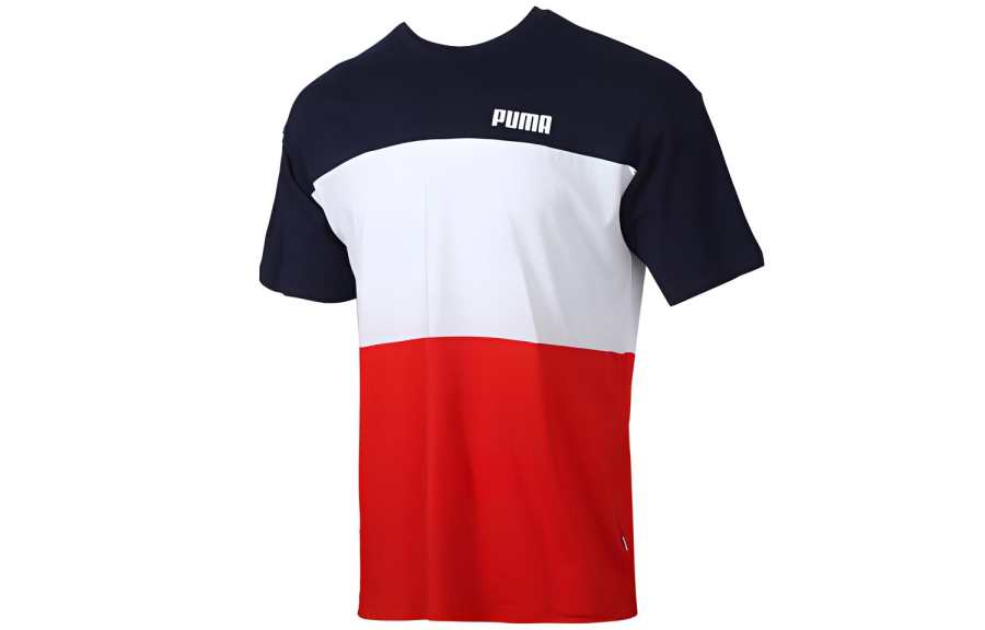 PUMA T Shirts Men's Crew Neck Moderate Straight Fit