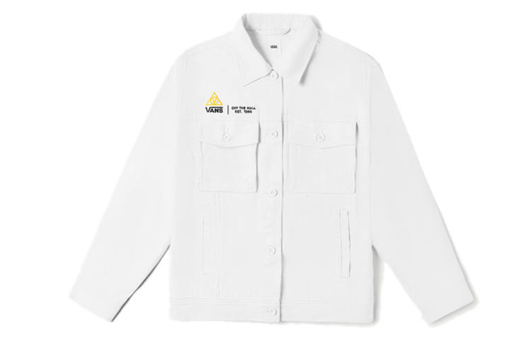 Vans Vans Jackets Unisex Ecru V Neck Moderate Workwear