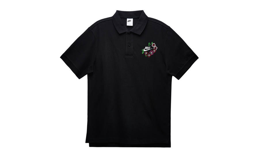 Nike Nike Polo Shirts Men's Black Polo Collar Moderate Straight Fit