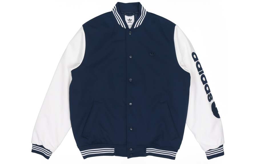 Adidas Originals Jackets Men's Blue Baseball Collar Moderate Other