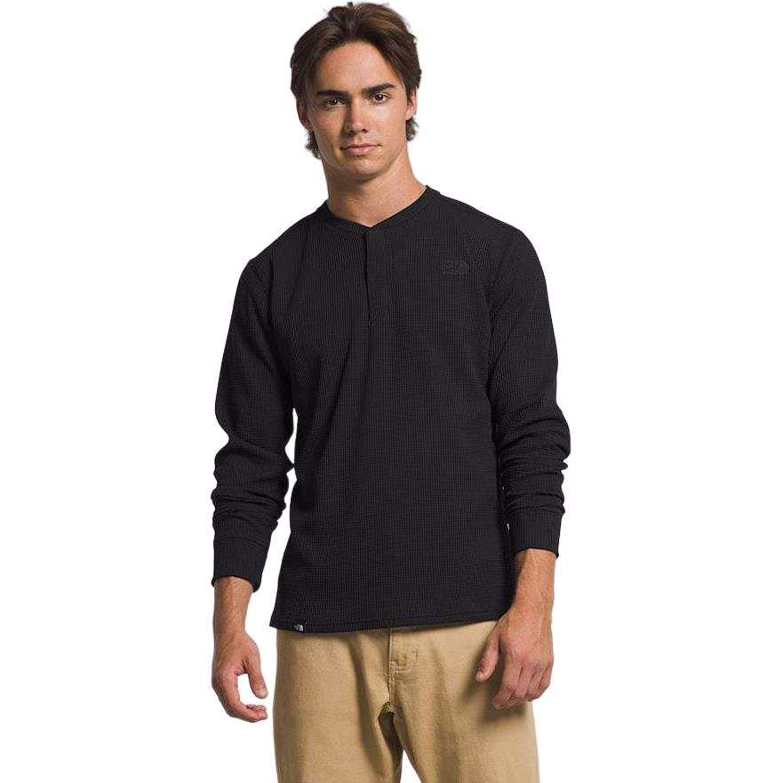 THE NORTH FACE Canyon Fog Thermal Long Sleeve Henley Knitwear Men's Black