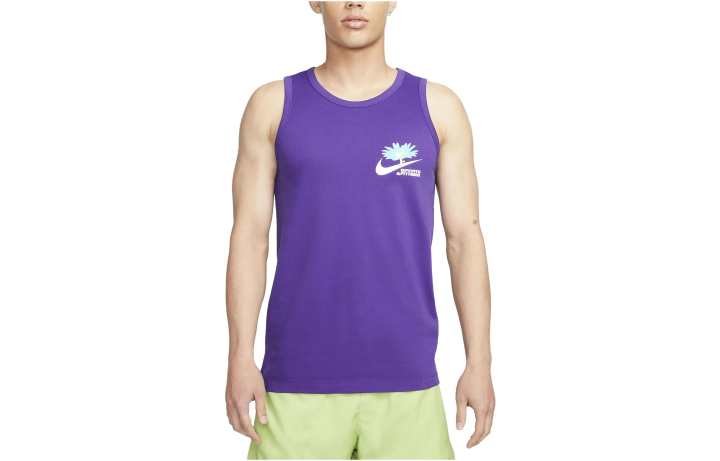Nike Nike Tank Tops Men's Purple Crew Neck Moderate Straight Fit