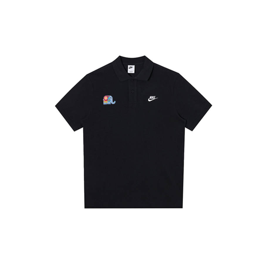 Nike Nike Polo Shirts Men's Black Polo Collar Moderate Straight Fit