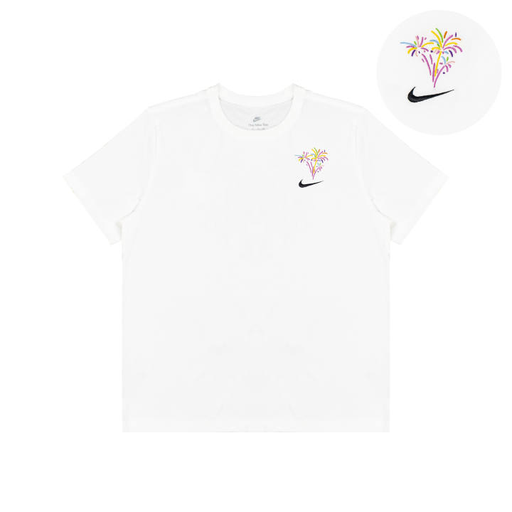 Nike Nike T Shirts Unisex White Crew Neck Moderate Straight Fit