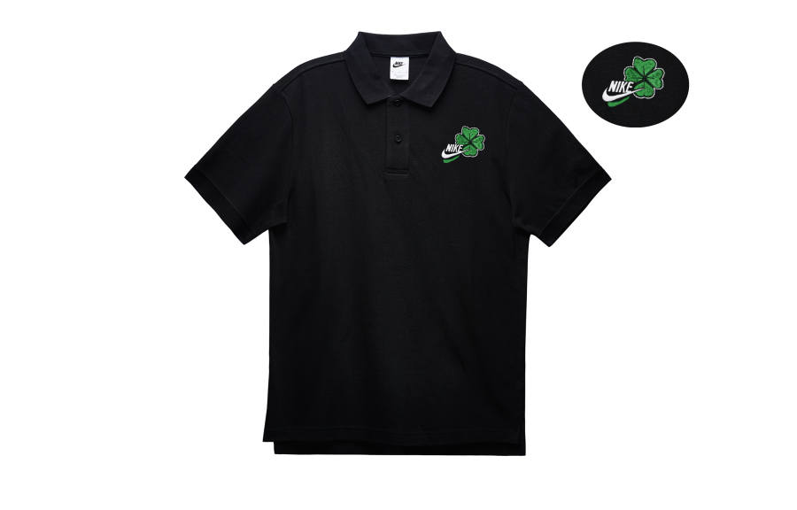 Nike Nike Polo Shirts Men's Black Polo Collar Moderate Straight Fit