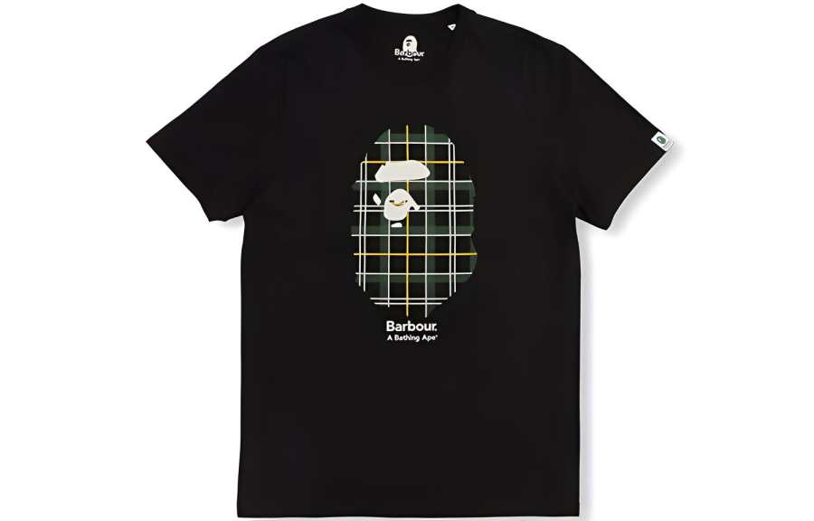 A BATHING APE Bape X Barbour Tee