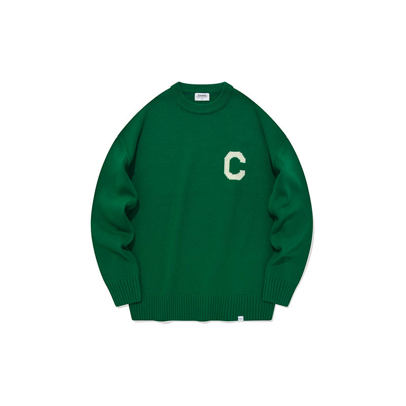 COVERNAT Knitwear Unisex Green Crew Neck Moderate Other