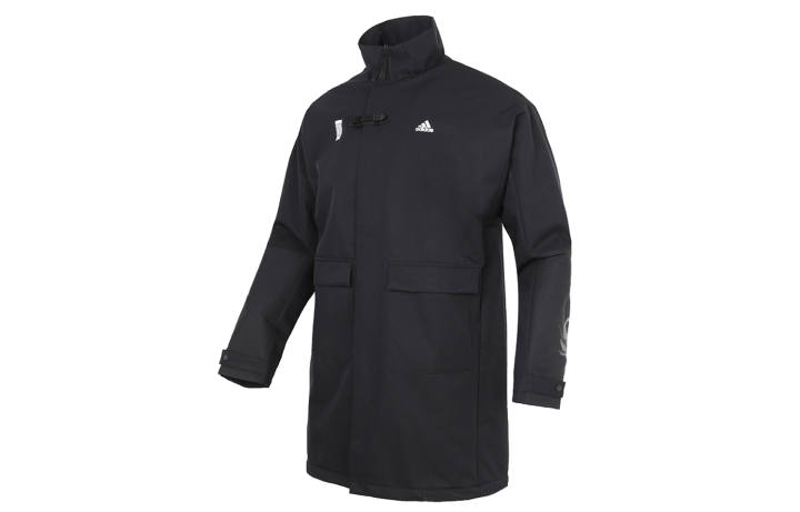 Adidas Adidas Jackets Men's Black Stand Collar Moderate Workwear