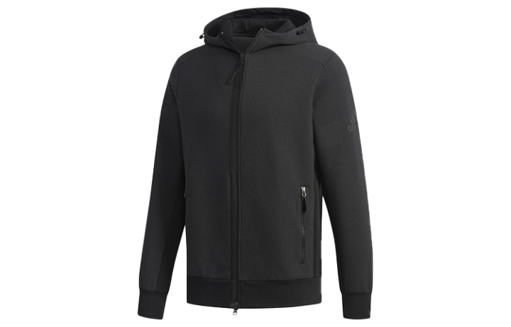 Adidas Adidas Jackets Men's Black Hooded Moderate Other