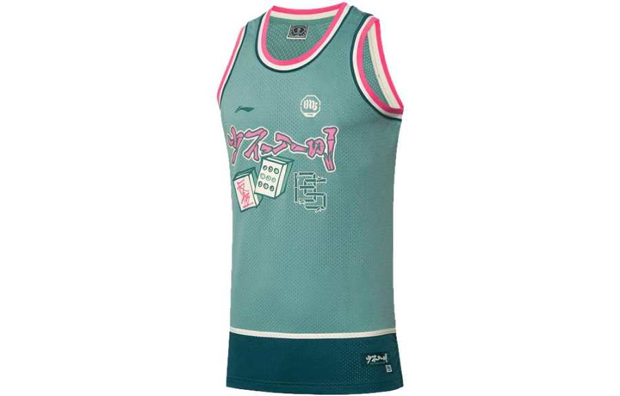 Li-Ning Li Ning Sports Basketball Collection Tank Top Men's Turquoise Water Green