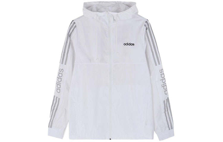 Adidas Neo Jackets Men's White Hooded Moderate Other