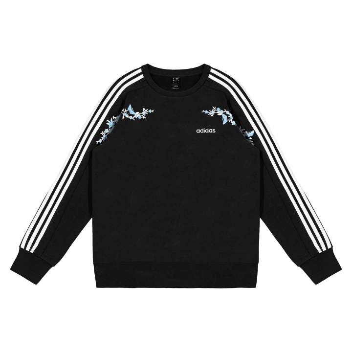 Adidas Adidas Sweatshirts Unisex Black Crew Neck Moderate Regular