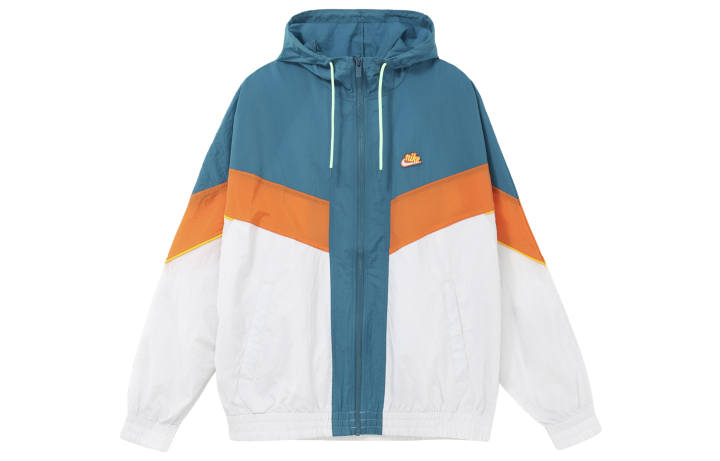 Nike Nike Jackets Men's Blue & White & Orange Hooded Moderate Other