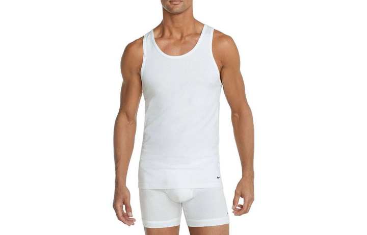Nike Nike Tank Tops Men's White Crew Neck Moderate Other