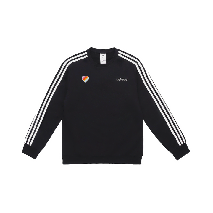 Adidas Adidas Sweatshirts Men's Black Crew Neck Moderate Regular