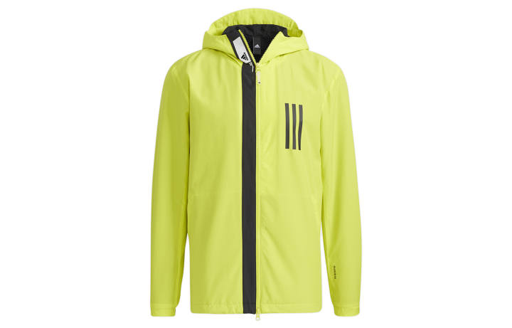 Adidas Adidas Jackets Men's Sour Green Hooded Moderate Soft Shell