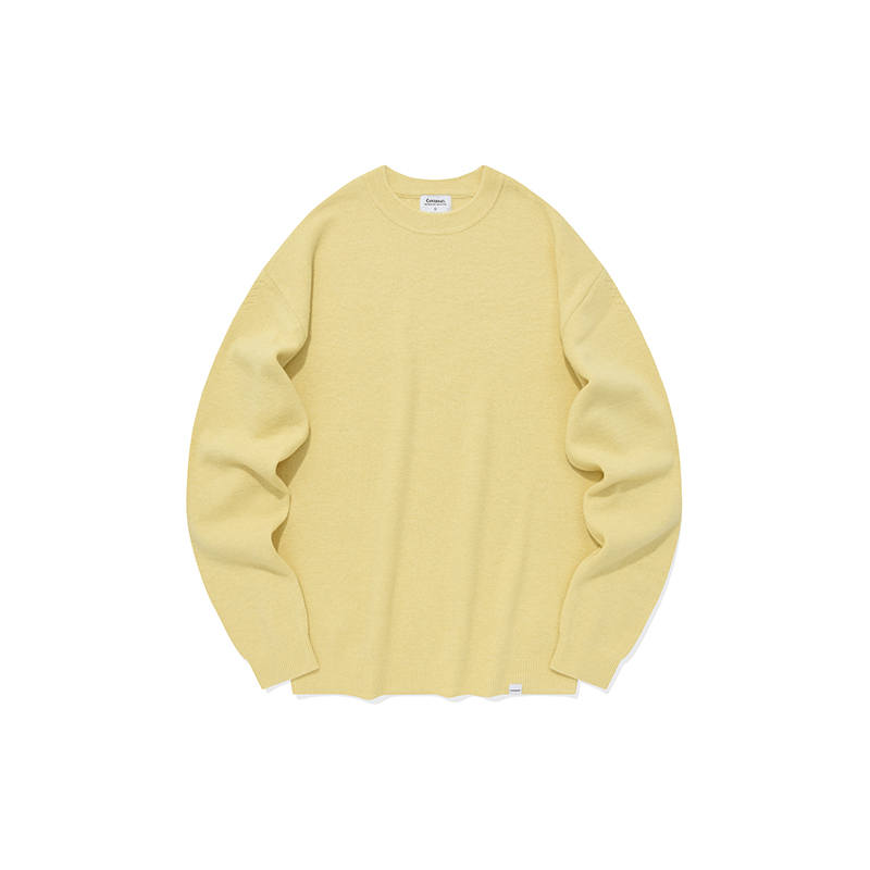 COVERNAT Knitwear Unisex Yellow Crew Neck Moderate Other