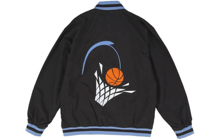 Mitchell Ness Mitchell Ness Jackets Unisex Black Baseball Collar Moderate Other