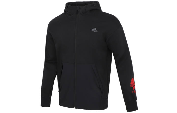 Adidas Adidas Jackets Men's Black Hooded Moderate Other