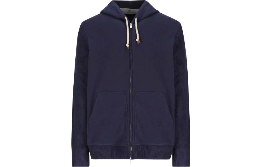Brunello Cucinelli Brunello Cucinelli Zip-Up Drawstring Hoodie