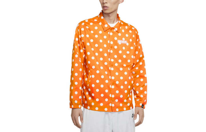 Nike Nike Jackets Men's Lava Orange Lapel Moderate Other