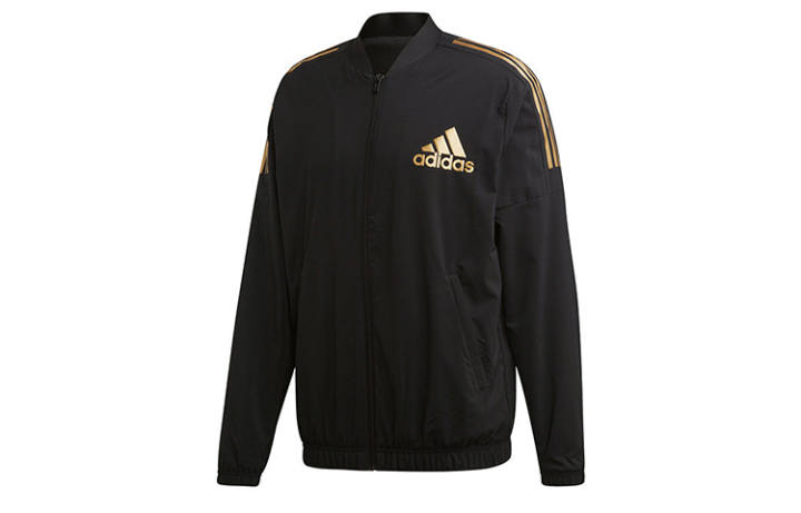 Adidas Adidas Jackets Men's Black Baseball Collar Moderate Other