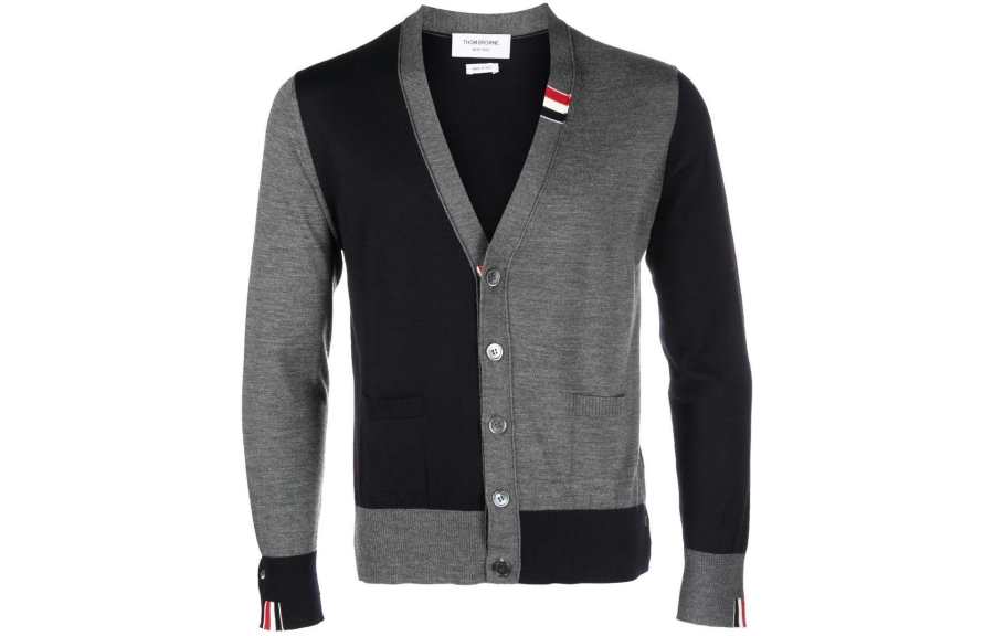 THOM BROWNE THOM BROWNE Panelled Button Up Cardigan