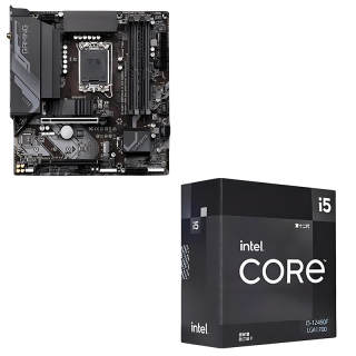 GIGABYTE Intel Wi Fi 6E Wireless Card I5 12490F+B760M GAMING X AX DDR4 CPU Motherboard Set