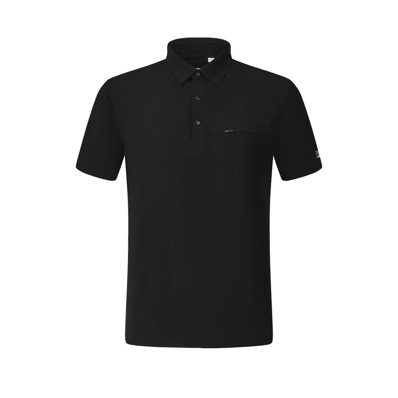 FILA Polo Shirt Men's Pitch Black