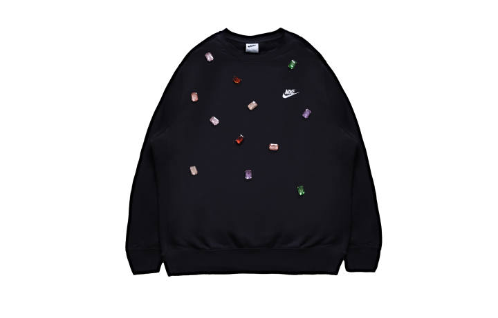 Nike Nike Sweatshirts Men's Black Crew Neck Moderate Regular