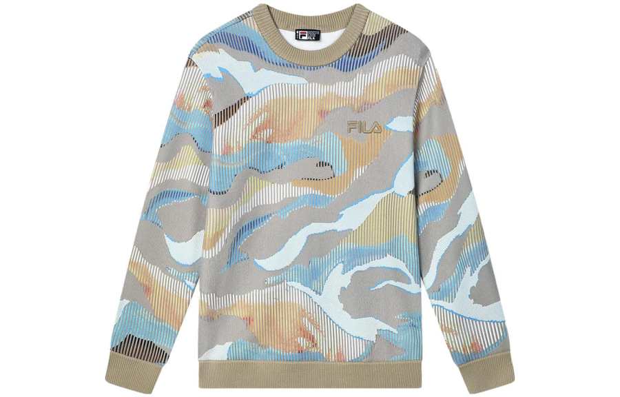 FILA Knitwear Men's All Over Print Crew Neck Moderate Other