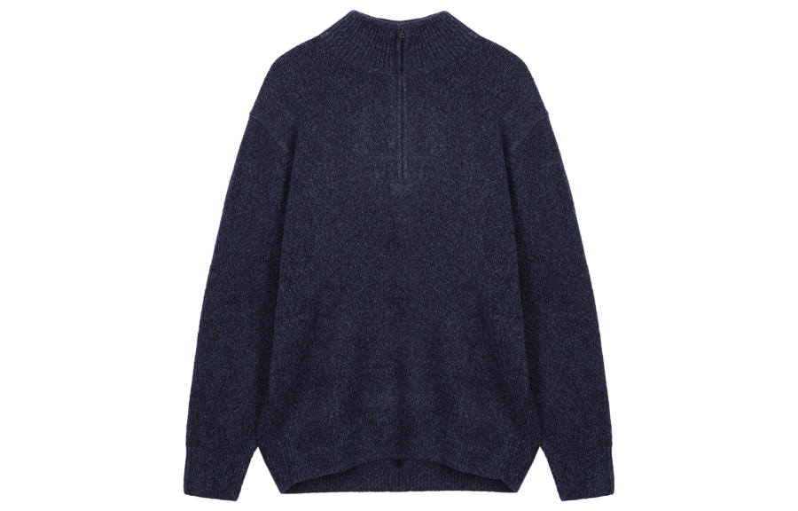 UNIQLO Knitwear Men's 67 Sea Blue Half Turtleneck Moderate Other