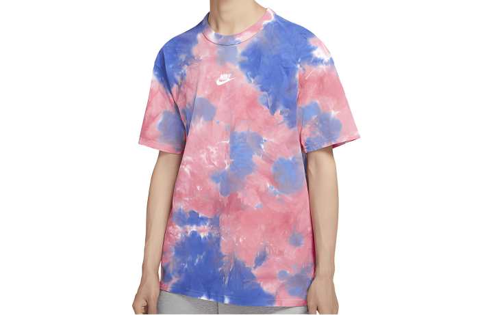 Nike Nike Drop Shoulder Sleeve T Shirt Men's Pink Blue