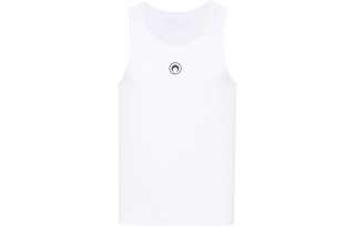 Marine Serre Crescent Moon-embroidered tank top