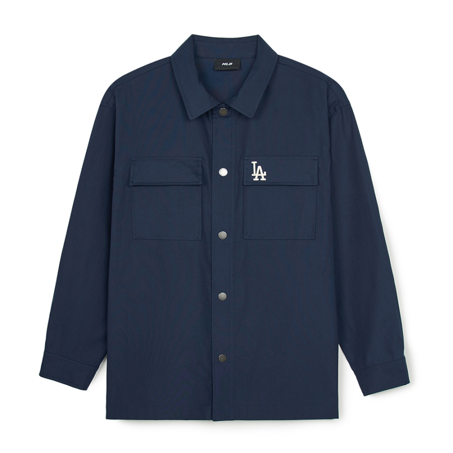 MLB MLB Monogram Shirt Unisex Navy Blue