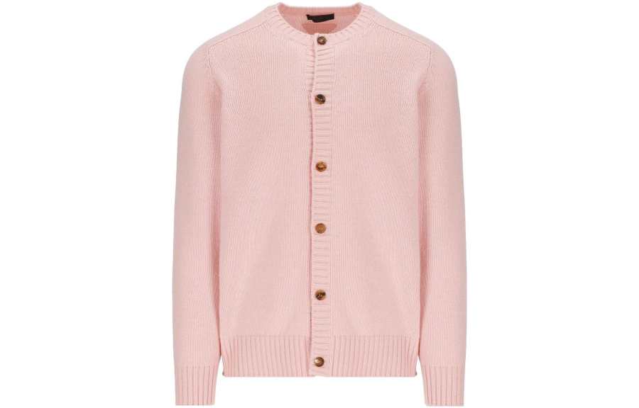 PRADA Knitwear Men's Crew Neck Moderate Cardigan